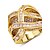 baratos Anéis-Anéis Grossos Moda Europeu Zircônia Cubica Cobre Pedaço de Platina Chapeado Dourado Forma Redonda Dourado Branco Jóias ParaCasamento