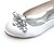 abordables Zapatos de boda-Mujer Satén Primavera / Verano / Otoño Tacón Plano Pedrería Plata / Azul / Morado / Boda / Fiesta y Noche