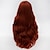 ieftine Peruci Costum-perucă văduvă neagră perucă cosplay perucă sintetică undă adâncă perucă cu undă adâncă păr lung păr sintetic partea laterală pentru femei roșu