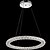 cheap Circle Design-50cm(19.69 Inch) Crystal LED Chandelier Gold Pendant Light Metal Electroplated Modern Contemporary 110-120V 220-240V