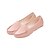 billige Hyttesko til kvinder-Dame Mokasin Læderbøjle Komfort Loafers udendørs Afslappet Krøllede Folder Flade hæle Komfort Kunstlæder Sort Hvid Lys pink