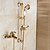 tanie Baterie wannowe-Shower Faucet / Bathtub Faucet - Art Deco / Retro Antique Bronze Centerset Ceramic Valve / Single Handle Two Holes