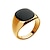 abordables Bijoux et colliers et bagues pour hommes-1 pc Anneau Alliance Bague Bague / Anneaux For Homme Onyx Oeil de chat Cadeau Noël Soirée Décontractée Plaqué Or 18 Carats Doré Argent