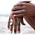 baratos Anéis-Mulheres Anéis para Falanges Conjuntos de anéis Turquesa Prata Prata Chapeada Turquesa Liga senhoras Personalizada Diferente Casamento Festa Jóias Empilhável