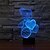 abordables Décors et éclairages nocturnes-1 pièce Veilleuse 3D USB Intensité Réglable 5 V
