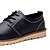 זול נעלי אוקספורד לגברים-בגדי ריקוד גברים נעלי אוקספורד שטוח נוחות קזו&#039;אל PU הליכה סתיו שחור / כחול / חאקי