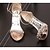 abordables Sandalias de mujer-Mujer Sandalias PU Verano Casual Hebilla Tacón Stiletto Plata Rosa Dorado 7&#039;5 - 9&#039;5 cms