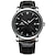 levne Mechanické hodinky-FORSINING Pánské Náramkové hodinky mechanické hodinky Automatické natahování Kůže Černá Kalendář Analogové Luxus - Bílá Černá