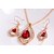 cheap Jewelry Sets-Women&#039;s Jewelry Set Stud Earrings Necklace / Earrings Pear Cut Ladies Earrings Jewelry Red / Green For Wedding Party Casual Daily