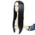 abordables Perruques Synthétiques Sans Bonnet-Perruque Synthétique Droit / Yaki Style Avec Frange Sans bonnet Perruque Cheveux Synthétiques Femme Perruque Perrruque de Déguisement