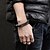 billige Motearmbånd-Herre Vedhend Armband Armbånd Vintage Fritid Med perler Mote Rustfritt Stål Rund Form Smykker Til Daglig Avslappet