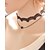 ieftine Coliere la Modă-Pentru femei Coliere Choker / Coliere cu Pandativ / tatuaj cravată - Dantelă Stil Tatuaj, Modă Negru Coliere Pentru Zilnic, Casual