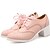 cheap Women&#039;s Oxfords-Women&#039;s Oxfords Spring / Summer / Fall Chunky Heel / Platform Casual Dress Office &amp; Career Lace-up Leatherette White / Black / Pink