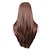 Χαμηλού Κόστους Συνθετικές Trendy Περούκες-Συνθετικές Περούκες Ίσιο Κατσαρά Ίσια Κατσαρά Ίσια Ίσια Ασύμμετρο κούρεμα Περούκα Μακρύ Συνθετικά μαλλιά Γυναικεία Φυσική γραμμή των μαλλιών Καφέ