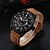 cheap Military Watches-NAVIFORCE Men&#039;s Sport Watch Military Watch Wrist Watch Japanese Quartz Leather Black / Brown 30 m Water Resistant / Waterproof Calendar / date / day Noctilucent Analog Casual - Brown Black Two Years