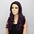 cheap Synthetic Trendy Wigs-Synthetic Wig Wavy Wavy Wig Medium Length Purple Synthetic Hair Women&#039;s