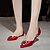 billige Høyhælte damesko-Rød-Bryllup sko-Dame-D&#039; Orsay og todelt / Spiss tå / Lukket tå-Flate sko-Bryllup / Formell / Fest/aften
