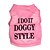 abordables Ropa para perro-Gato Perro Camiseta Ropa para cachorros Flores Botánica Moda Ropa para Perro Ropa para cachorros Trajes De Perro Negro Azul Rosa Disfraz para perro niña y niño Terileno XS S M L
