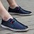cheap Men&#039;s Slip-ons &amp; Loafers-Men&#039;s Loafers &amp; Slip-Ons Comfort Cowhide Summer Casual Walking Flat Heel White Brown Blue