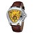 cheap Mechanical Watches-WINNER Men&#039;s Wrist Watch Mechanical Watch Automatic self-winding Luxury Calendar / date / day Analog White Black Yellow / Stainless Steel / Leather