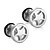 cheap Religious Jewelry-Men&#039;s Stud Earrings Star Ladies Punk Fashion Stainless Steel Titanium Steel Earrings Jewelry Golden / Rainbow / Black For Christmas Gifts Daily Casual
