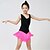 preiswerte Kindertanzkleidung-Tanzkleidung für Kinder Kleider Leistung Polyester / Milchfieber Quaste Kurze Ärmel Normal Kleid / Latintanz