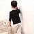 cheap Tees &amp; Shirts-Kids Boys&#039; T shirt Tee Long Sleeve Solid Colored White Black Children Tops Fall Spring Daily Regular Fit Regular 6-12 Y