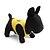 abordables Vêtements pour chiens-Chat Chien Tee-shirt Floral Botanique Mode Vêtements pour Chien Respirable Noir / Jaune Noir Jaune Costume Coton XS S M L