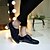 cheap Women&#039;s Oxfords-Women&#039;s Oxfords Low Heel Crystal Heel Comfort Casual Outdoor Leatherette Summer Almond / Black / Blue