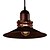 billige Pendellys-30(11.8&#039;&#039;) Mini Stil Anheng Lys Metall Malte Finishes Vintage / Retro Rød 110-120V / 220-240V