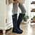 cheap Women&#039;s Boots-Women&#039;s Boots Low Heel Fashion Boots Casual Dress Party &amp; Evening Zipper Fleece Knee High Boots Winter Black / Blue / Brown