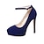 זול נעלי עקב לנשים-נשים נעליים דמוי עור אביב קיץ סתיו עקבים עקב סטילטו פלטפורמה אבזם עבור קזו&#039;אל שמלה שחור אדום כחול