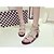 baratos Sandálias de mulher-Mulheres Sapatos Couro Ecológico Verão Sandálias Salto Robusto / Salto de bloco Presilha Branco / Preto / Prata