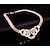 cheap Jewelry Sets-Necklace 1 set Cubic Zirconia Alloy Gold Rings Earrings Necklace Bracelets &amp; Bangles Women&#039;s Africa Adjustable Link / Chain Bib Circular Jewelry Set For Party Wedding Casual / Daily