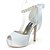 cheap Women&#039;s Shoes-Women&#039;s Wedding Shoes Pearl Platform Stiletto Heel Wedding Party &amp; Evening Spring Summer Ivory Black White