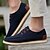 cheap Men&#039;s Sneakers-Men&#039;s Sneakers Comfort Denim Spring Summer Fall Casual Comfort Flat Heel Beige Dark Blue Gray