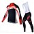 abordables Conjuntos de ropa para hombre-KEIYUEM Hombre Mujer Manga Larga Maillot de Ciclismo con Mallas Bib Invierno Vellón Coolmax® Malla Bicicleta Camiseta / Maillot Medias / Mallas Largas Trajes de Yoga Mantiene abrigado Forro Polar