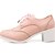 cheap Women&#039;s Oxfords-Women&#039;s Oxfords Spring / Summer / Fall Chunky Heel / Platform Casual Dress Office &amp; Career Lace-up Leatherette White / Black / Pink