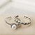 זול Fashion Ring-בגדי ריקוד נשים טבעת מידי טבעת אגודל כסף פנינה פאר וינטאג&#039; אופנתי קזו&#039;אל עבודה תכשיטים אומן זול מתכוונן