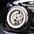 Χαμηλού Κόστους Μηχανικά Ρολόγια-WINNER Ανδρικά Ρολόι Καρπού μηχανικό ρολόι Αυτόματο κούρδισμα Ανοξείδωτο Ατσάλι Μαύρο Εσωτερικού Μηχανισμού Αναλογικό Πολυτέλεια - Λευκό Μαύρο