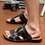 cheap Men&#039;s Sandals-Men&#039;s Shoes PU Casual Sandals Casual Walking Flat Heel Others Black / Brown / Yellow