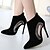 cheap Women&#039;s Boots-Women&#039;s Shoes Suede Summer Comfort / Pointed Toe Boots Outdoor / Casual Stiletto Heel Crystal / Zipper Black