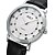 abordables Montres-Hommes Montre Habillée Quartz Montre Décontractée Cuir Bande Noir