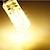abordables Ampoules LED double broche-brelong 10 pièces g4 24led smd2835 gradable lumière décorative en maïs dc12v blanc / blanc chaud