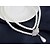 preiswerte Schmucksets-Damen Kristall Schmuckset Halskette / Ohrringe Doppelbett(200 x 200) damas Ohrringe Schmuck Weiß Für Hochzeit Party Alltag Normal / Halsketten