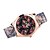 זול שעונים אופנתיים-בגדי ריקוד נשים שעוני אופנה קווארץ קוורץ יפני שעונים יום יומיים סיליקוןריצה להקה קסם שחור לבן חום צבעוני