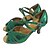 voordelige Latin dansschoenen-Dames Latin dansschoenen Salsa dansschoenen Sandalen Speciale hak Groen Gesp