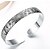 cheap Bracelets-Women&#039;s Cuff Bracelet Flower Ladies Fashion Sterling Silver Bracelet Jewelry Silver For Party Daily