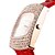 preiswerte Modeuhren-Damen Uhr Luxus-Armbanduhren Armbanduhr Diamond Watch Quartz Leder Schwarz / Weiß / Silber 30 m Armbanduhren für den Alltag Imitation Diamant Analog damas Charme Simulierte Diamant-Uhr Modisch Wei