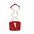 olcso Keresztpántos táskák-Női Flitter Marhabőr Válltáska Egyszínű Bor / Piros / Khakizöld